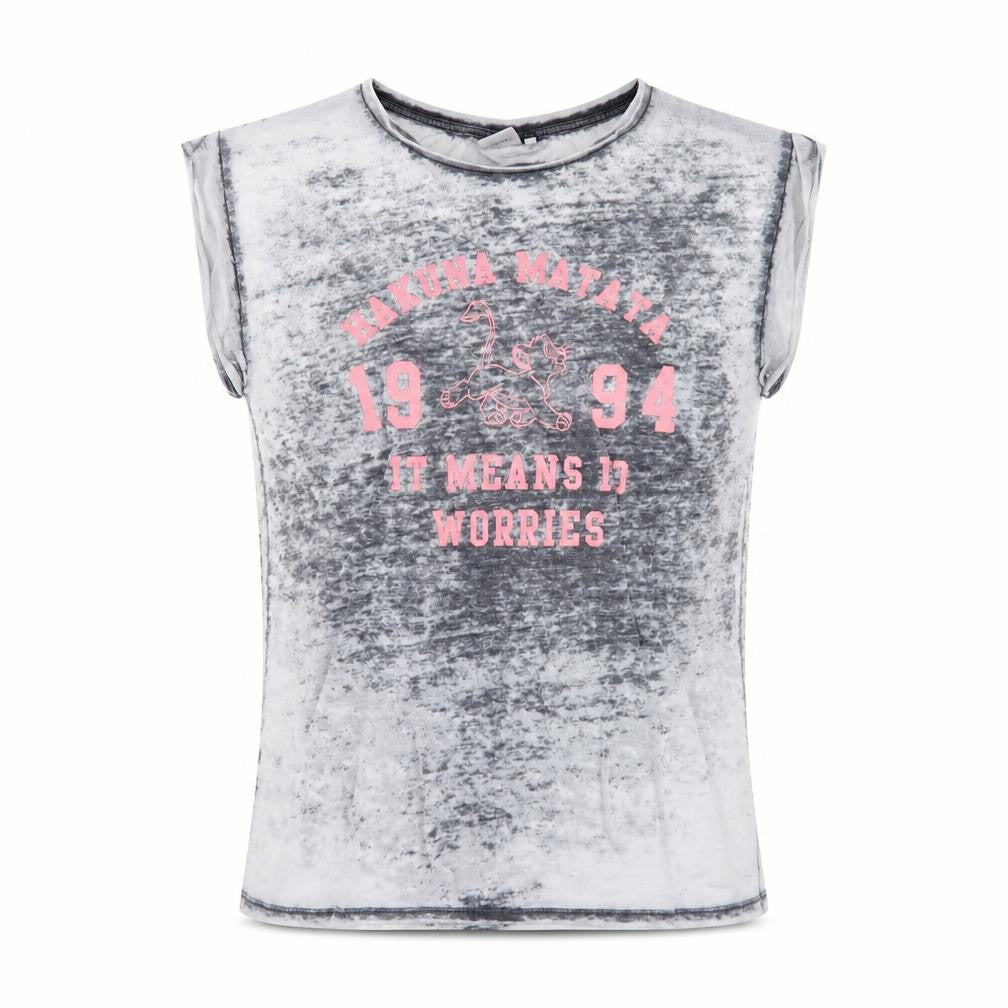 Disney Teens Grey Lion King Sleeveless T-Shirt - Size 10