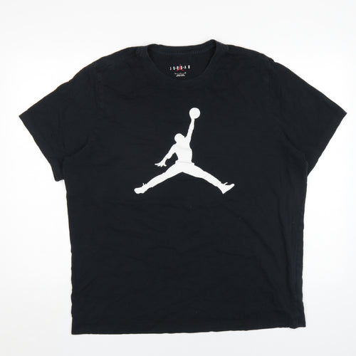 Jordan Men's Black XL Graphic T-Shirt - Logo Accented