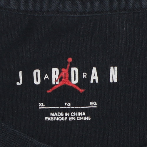 Jordan Men's Black XL Graphic T-Shirt - Logo Accented