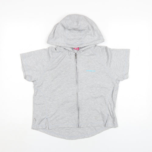 LA Gear Grey Women's Full Zip Hoodie Size 12