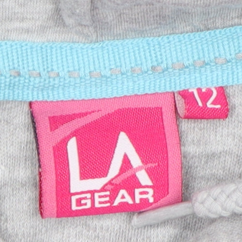 LA Gear Grey Women's Full Zip Hoodie Size 12