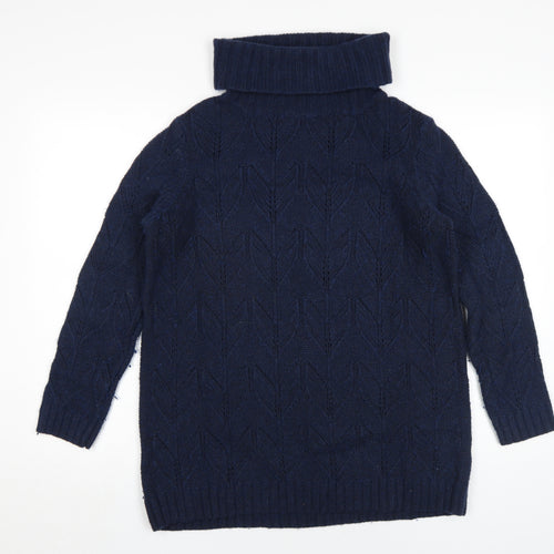 Seasalt Cornwall Women's Blue Roll Neck Jumper