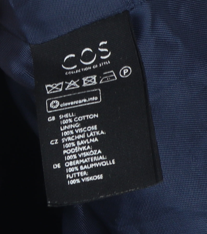 COS Women's Black Cotton Jacket Size 10