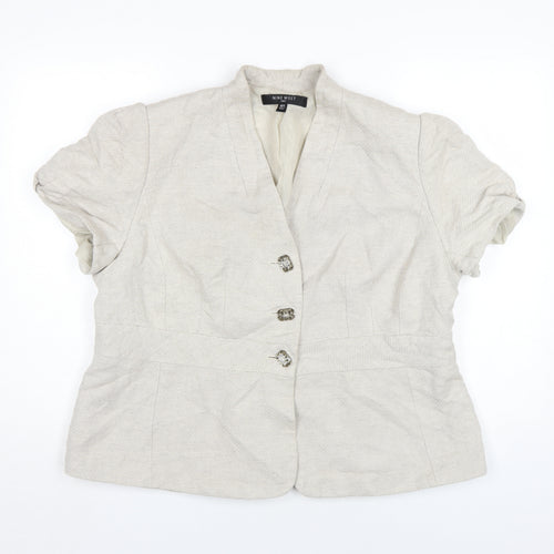 Nine West Women's Beige Blazer Size 18 Plus Classic