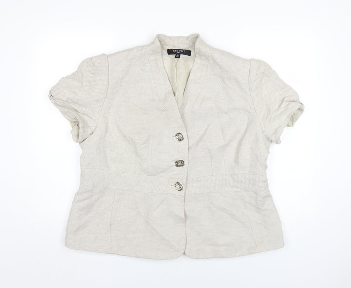Nine West Women's Beige Blazer Size 18 Plus Classic