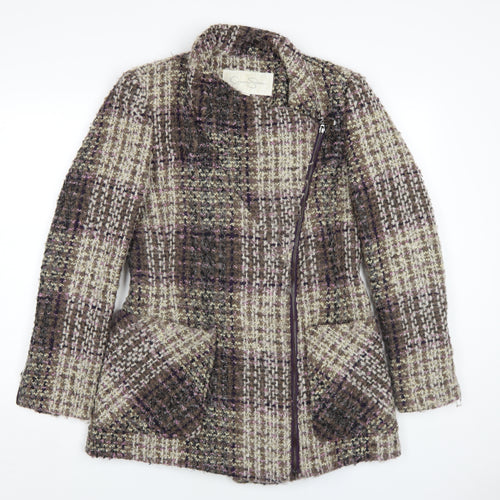 Jessica Simpson Women's Multicoloured Tweed Coat, Size M