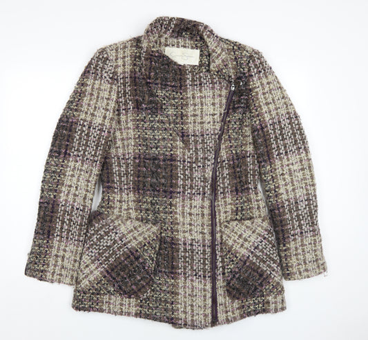 Jessica Simpson Women's Multicoloured Tweed Coat, Size M