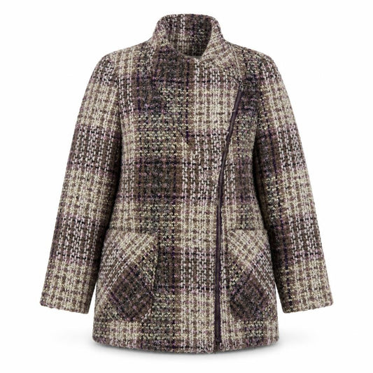 Front view of Jessica Simpson Women's Multicoloured Tweed Coat, size M