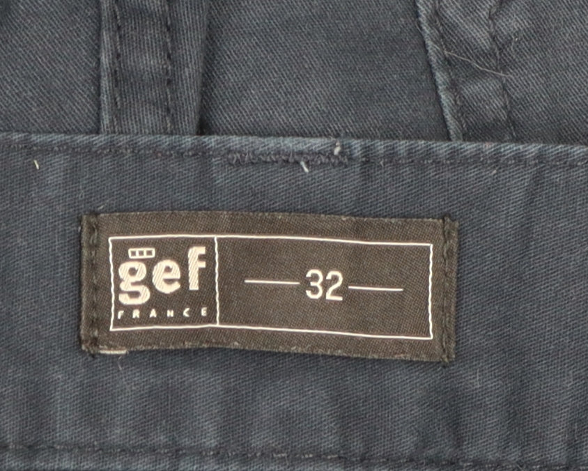 GEF Men's Blue Cargo Shorts Size 32 Casual Wear