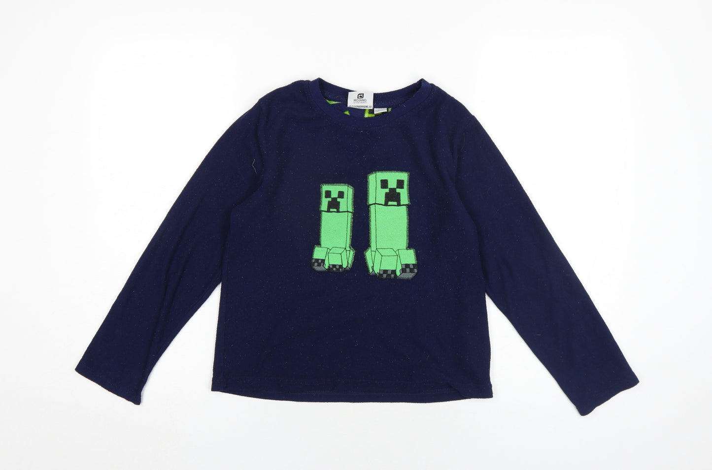 Minecraft Boys Blue Pullover Sweatshirt 9-10 Years