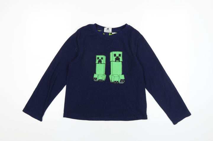 Minecraft Boys Blue Pullover Sweatshirt 9-10 Years