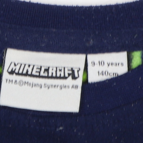 Minecraft Boys Blue Pullover Sweatshirt 9-10 Years
