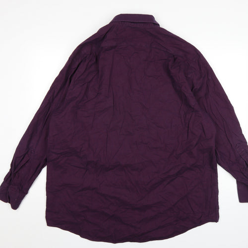 Charles Tyrwhitt Men's Purple Classic Fit Shirt