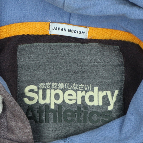 Superdry Men's Purple Logo Hoodie Medium Pullover