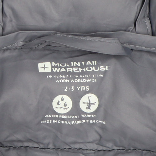 Mountain Warehouse Boys Black Puffer Jacket 2-3 Years