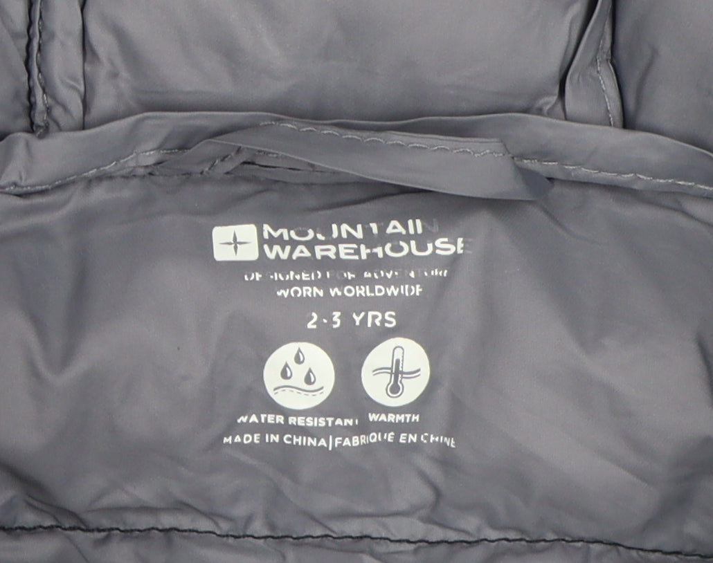 Mountain Warehouse Boys Black Puffer Jacket 2-3 Years