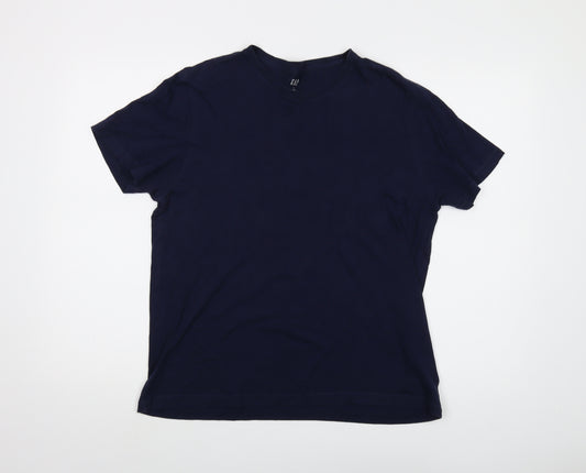 GAP Men's Blue Crew Neck T-Shirt Medium