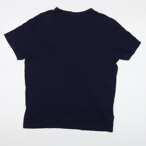 GAP Men's Blue Crew Neck T-Shirt Medium