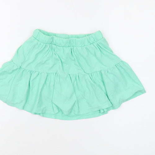 Cat & Jack Girls Green Swing Skirt, Size M, Elastic Waist