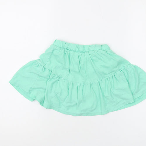 Cat & Jack Girls Green Swing Skirt, Size M, Elastic Waist