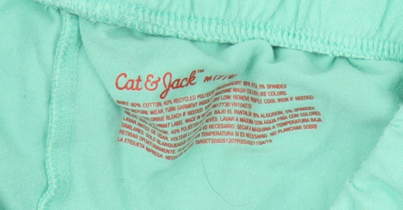 Cat & Jack Girls Green Swing Skirt, Size M, Elastic Waist
