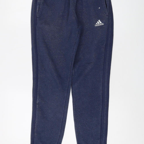 Adidas Unisex Blue Jogger XS with Elastic Waist
