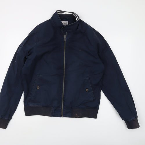 Penguin Men's Blue Bomber Jacket, M, Cotton Blend