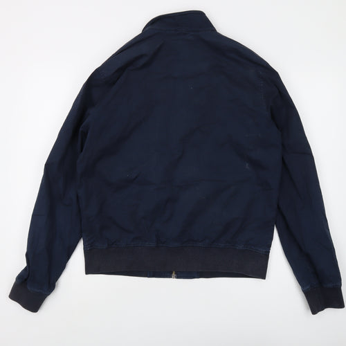 Penguin Men's Blue Bomber Jacket, M, Cotton Blend