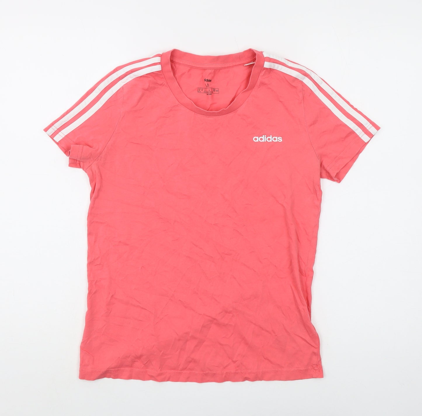 Adidas Women's Pink T-Shirt, UK Size M, Casual