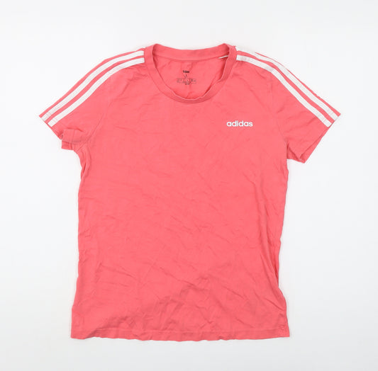 Adidas Women's Pink T-Shirt, UK Size M, Casual