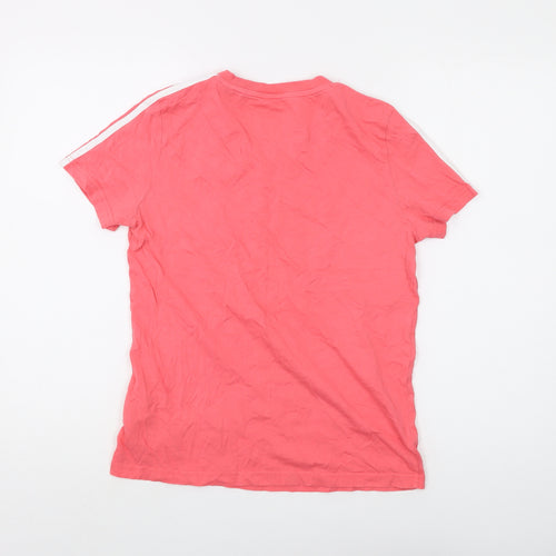 Adidas Women's Pink T-Shirt, UK Size M, Casual