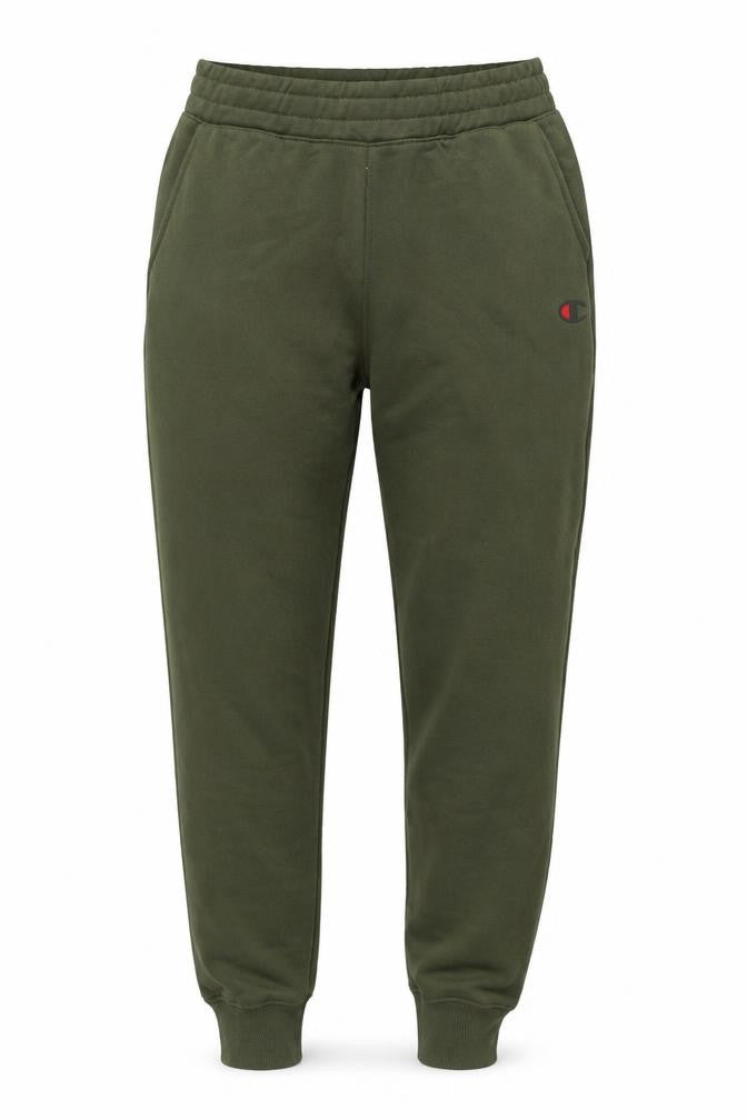 Champion Men's Green Jogger Trousers, Size S, Cotton Blend