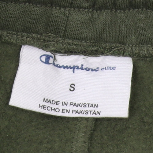Champion Men's Green Jogger Trousers, Size S, Cotton Blend