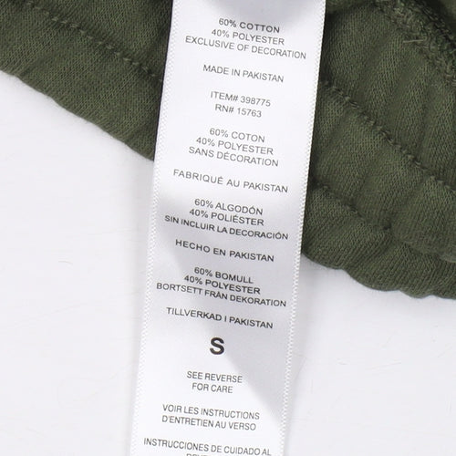 Champion Men's Green Jogger Trousers, Size S, Cotton Blend