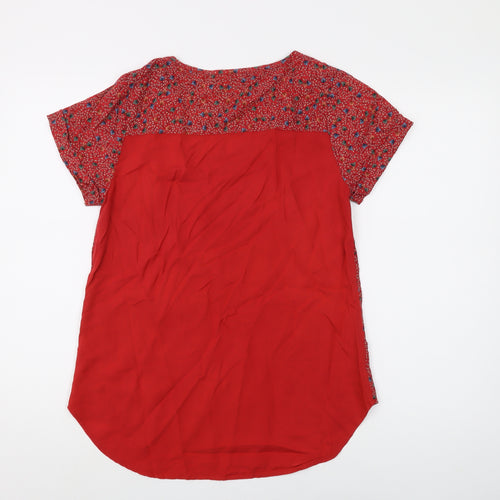 FatFace Women's Red Floral Blouse Size 10 for Casual Spring