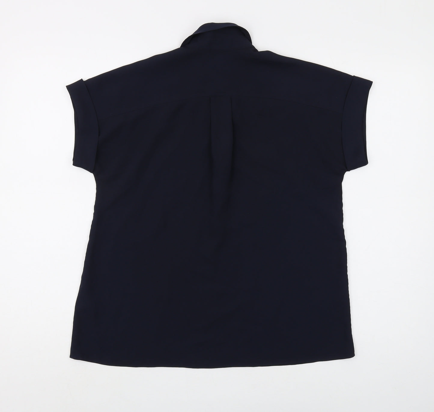 Tommy Hilfiger Women's Blue Collared Blouse Size 2