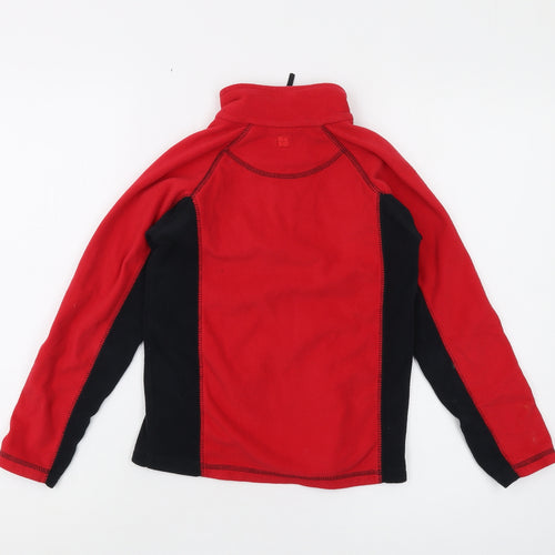 Mountain Warehouse Boys Red Fleece Zip Sweatshirt 9-10 Years Outdoor