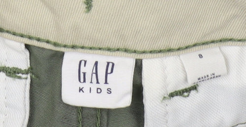 GAP Kids Boys Green Camouflage Cargo Shorts 8 Years