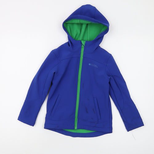 Mountain Warehouse Boys Blue Soft Shell Jacket 5-6 Years
