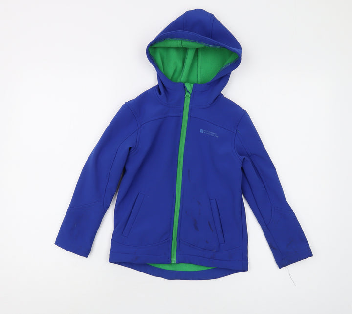 Mountain Warehouse Boys Blue Soft Shell Jacket 5-6 Years