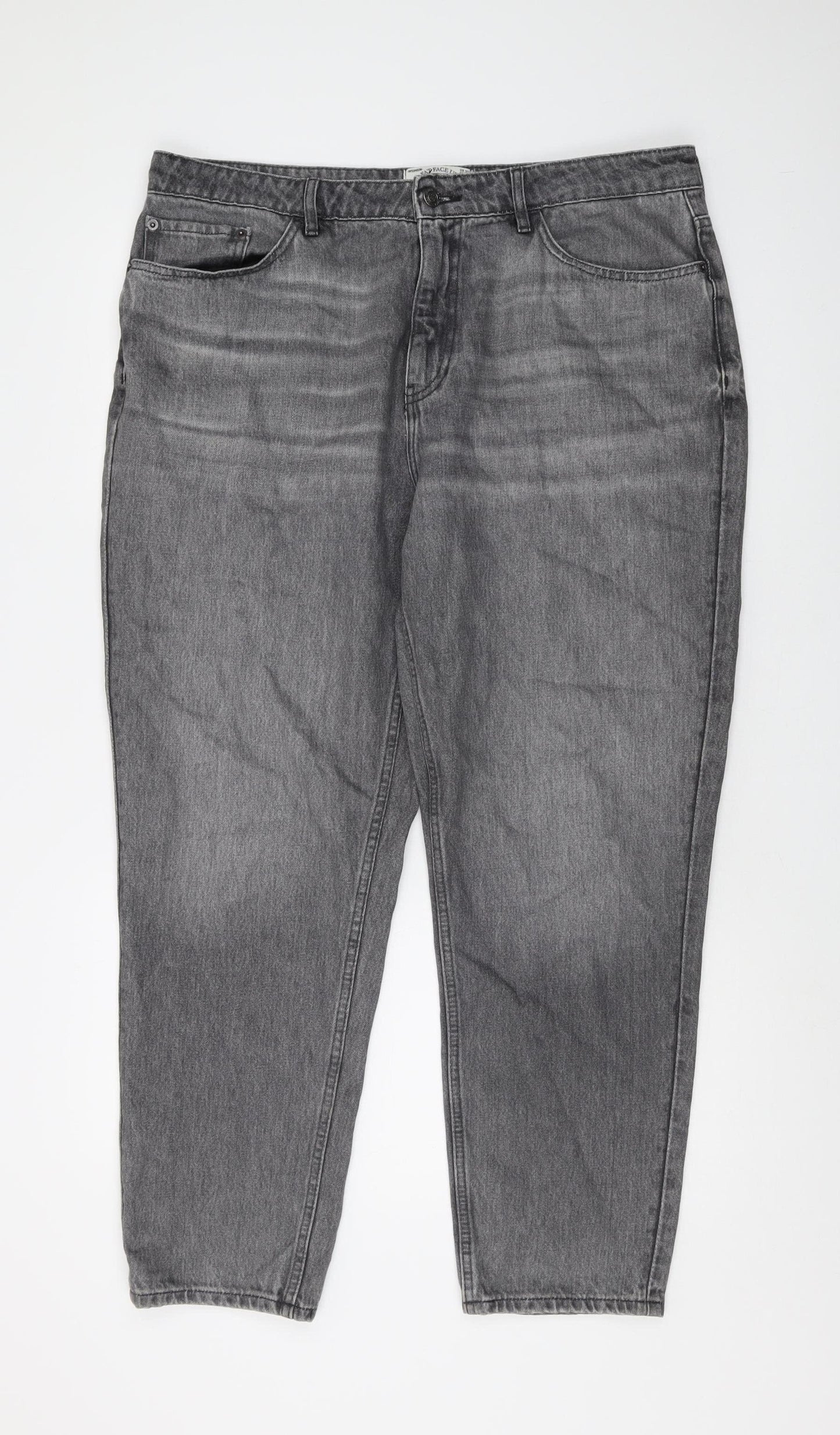 Fat Face Women's Grey Mom Jeans Size 16