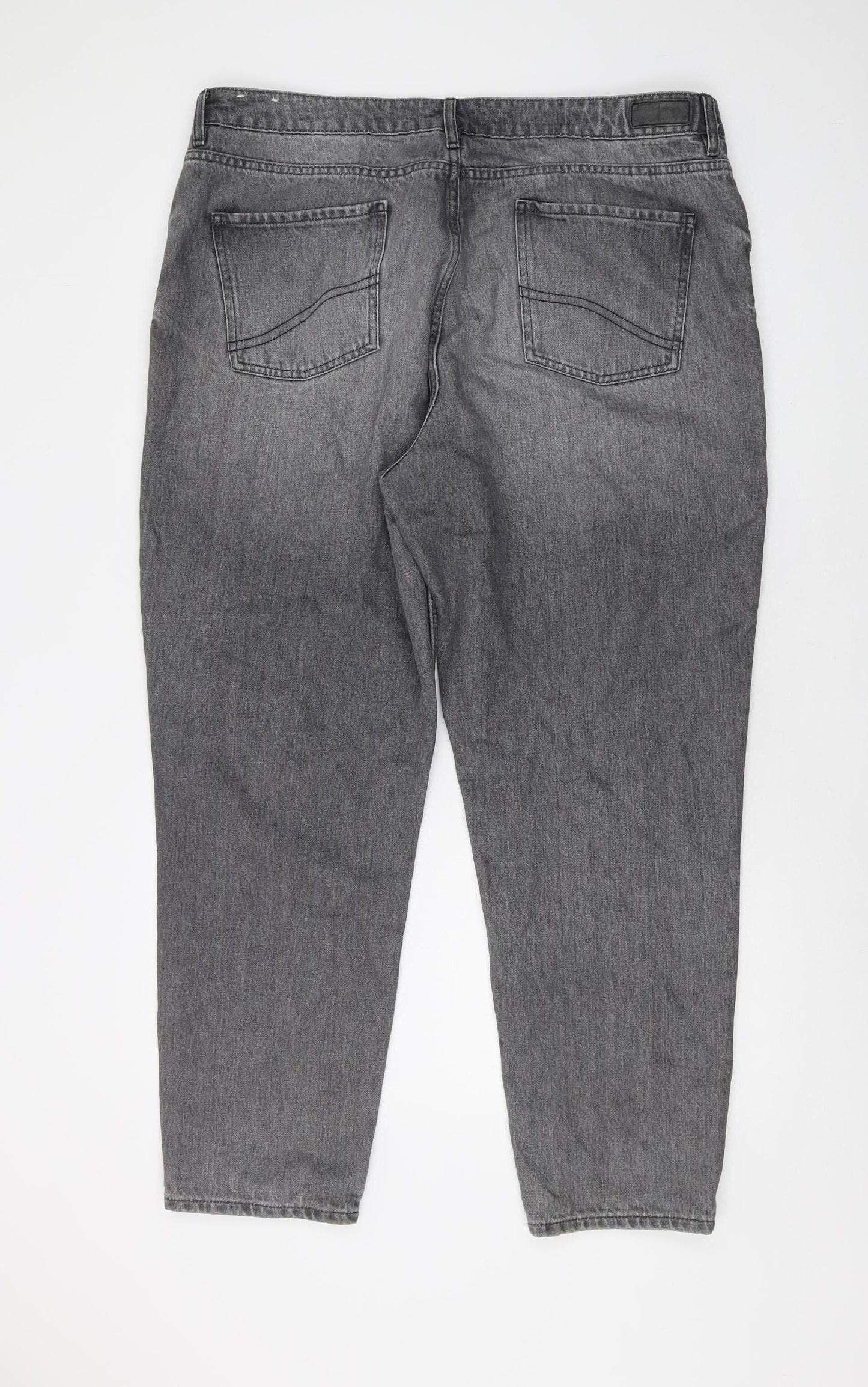 Fat Face Women's Grey Mom Jeans Size 16