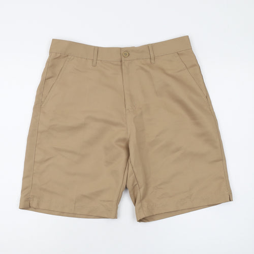 Dunlop Men's Beige Chino Shorts, Regular Fit, 34 Waist