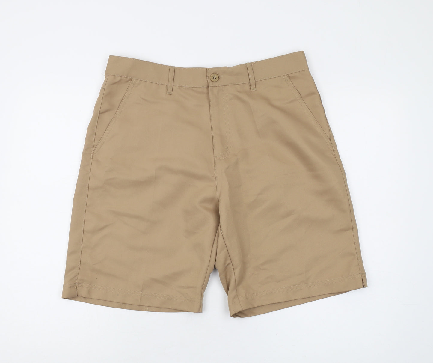 Dunlop Men's Beige Chino Shorts, Regular Fit, 34 Waist