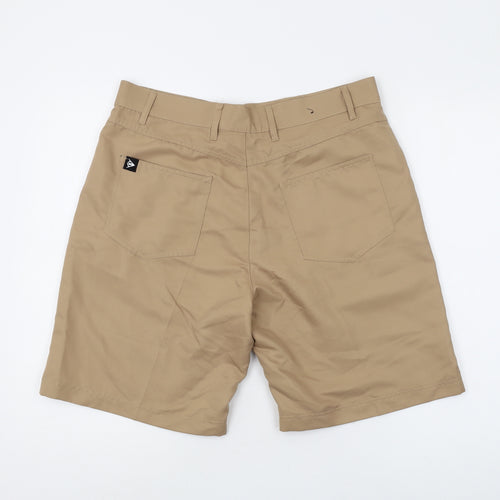 Dunlop Men's Beige Chino Shorts, Regular Fit, 34 Waist