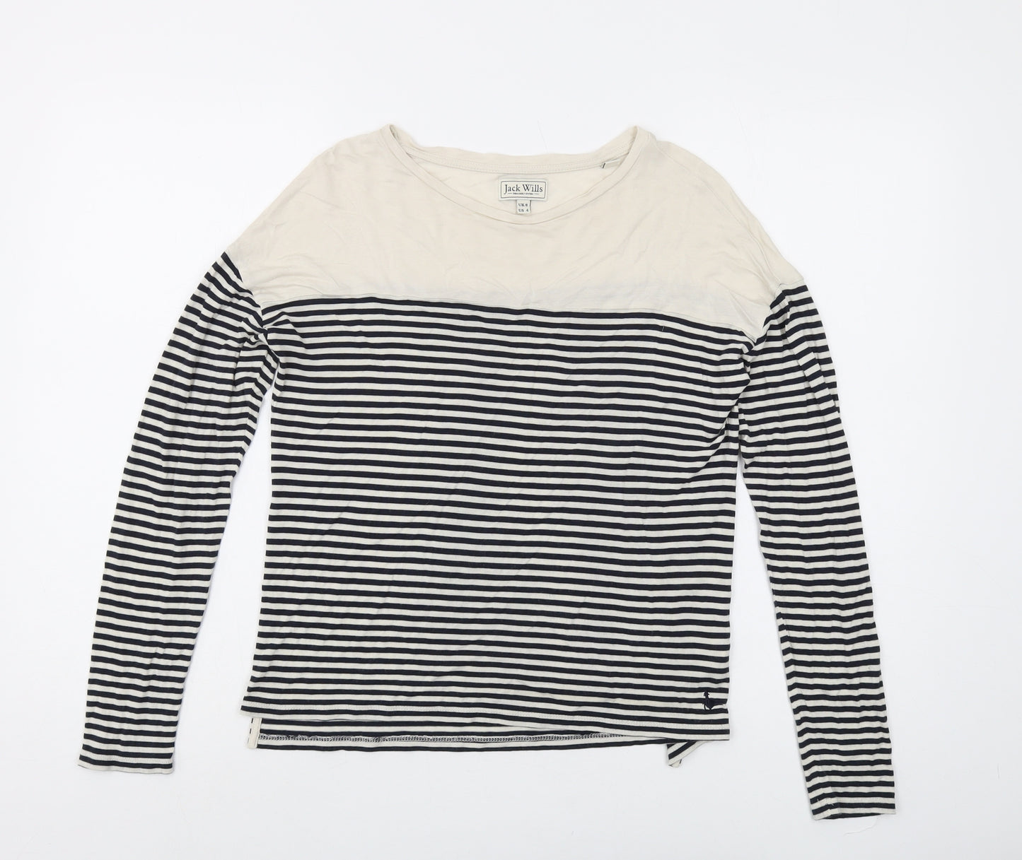 Jack Wills Women's Striped Long Sleeve T-Shirt, Size 8