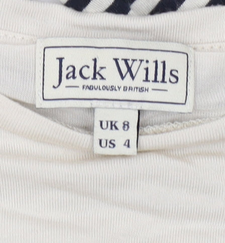 Jack Wills Women's Striped Long Sleeve T-Shirt, Size 8