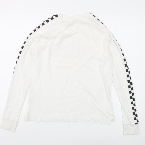 H&M Boys' White Graphic Long Sleeve T-Shirt 12-14Y
