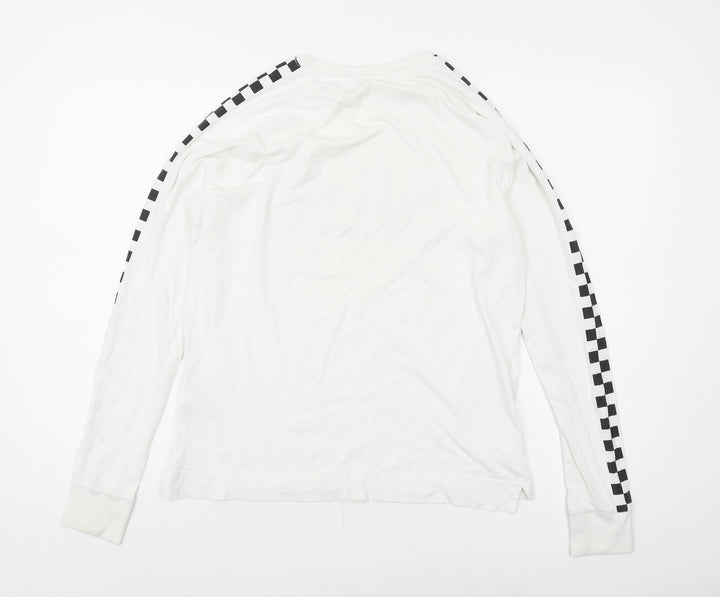 H&M Boys' White Graphic Long Sleeve T-Shirt 12-14Y