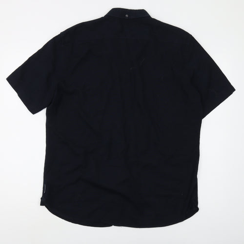 French Connection Men's Black Shirt L Casual Button-Up